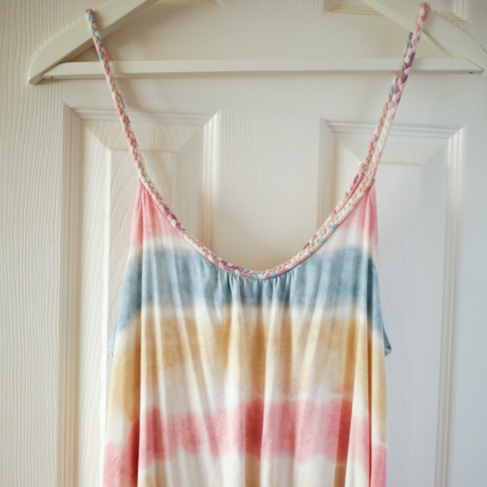 American Eagle Tie Dye Pastel Top Size Small